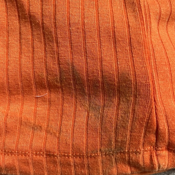 Wild Fable Women’s Orange Button Front Short Sleeve Romper Playsuit Size 1X - Picture 5 of 5